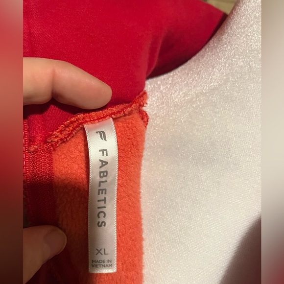 Fabletics Red Zaylee Funnel Neck Pullover Sweatshirt - Size XL - Picture 8 of 9